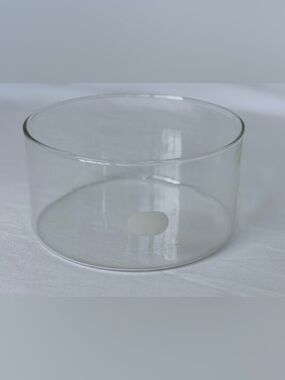 Pyrex Clear crystallizing dish made of borosilicate glass